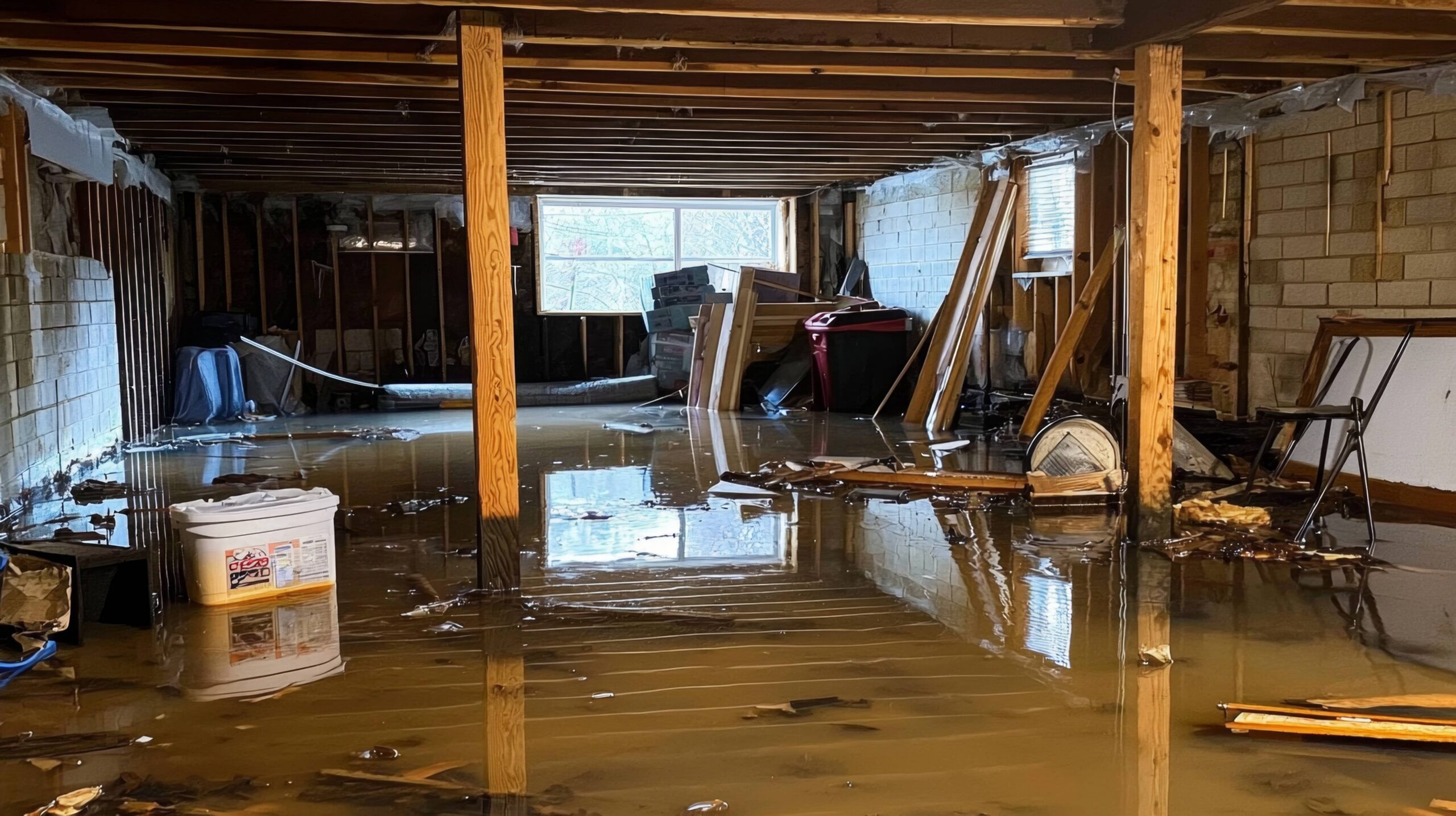Water Damage in Basement
