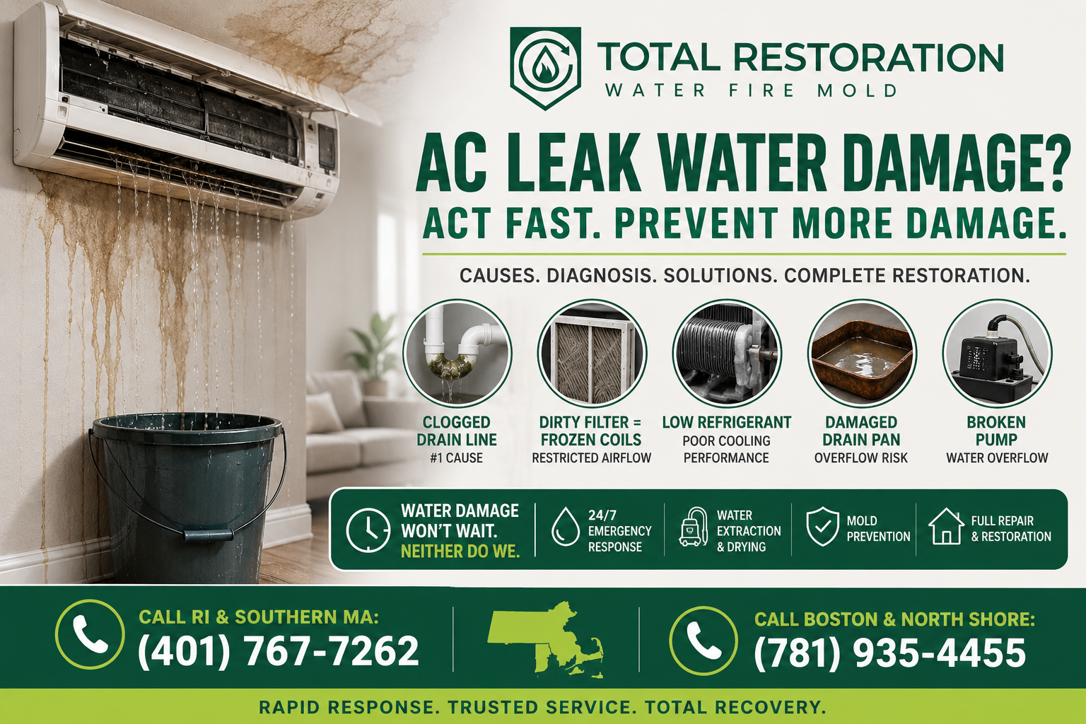 AC leak water damage solutions-squeezed AC leak water damage solutions