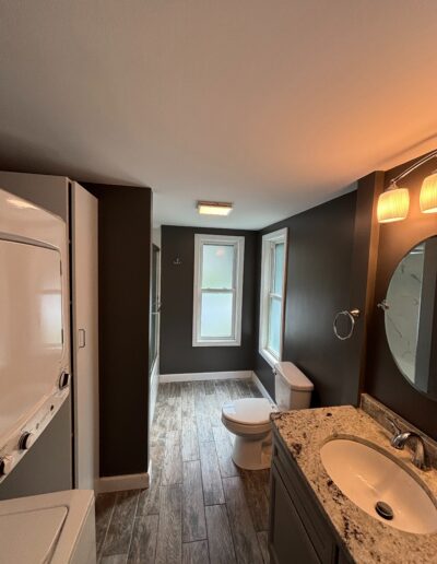 bathroom water damage restoration after squeezed